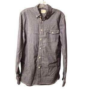 AG Adriano Goldschmied Denim Long Sleeve Button Down Shirt, Size Small